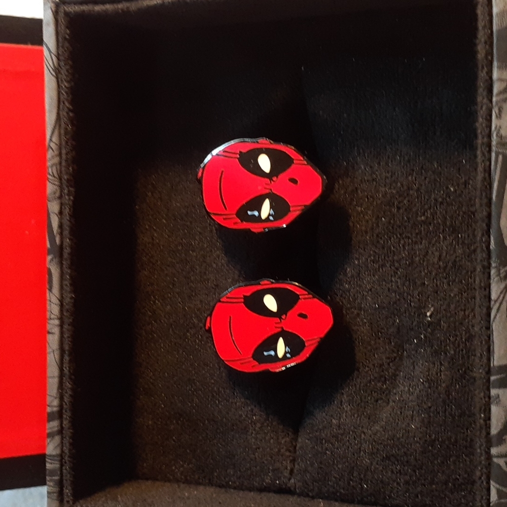 Marvel Deadpool Stainless Steel Cufflinks